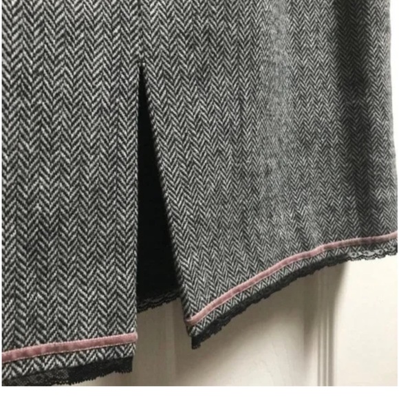 Tahari Suit Black & White Herringbone Blazer Jacket - Picture 14 of 15